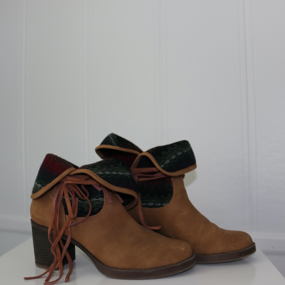 Sugar Boots fold over chunky heel